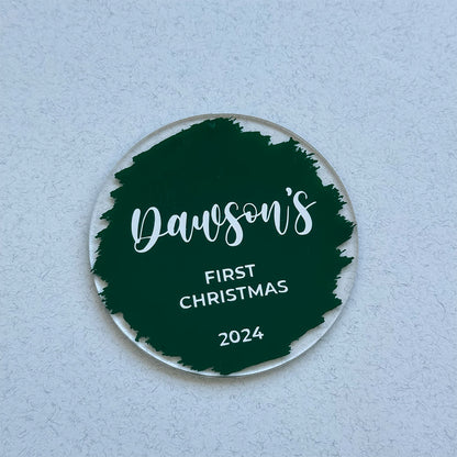 Personalized First Christmas Ornament with Name