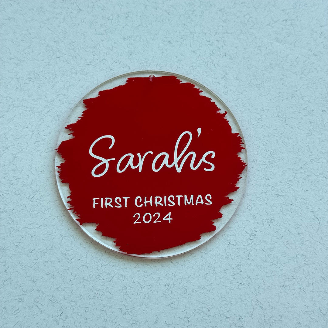 Personalized First Christmas Ornament with Name