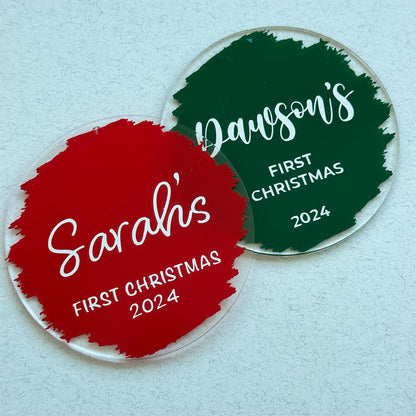 Personalized First Christmas Ornament with Name