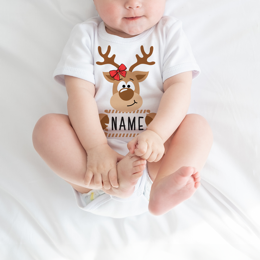 Cute Matching Reindeer Outfits – Tees & Onesies for the Whole Family!