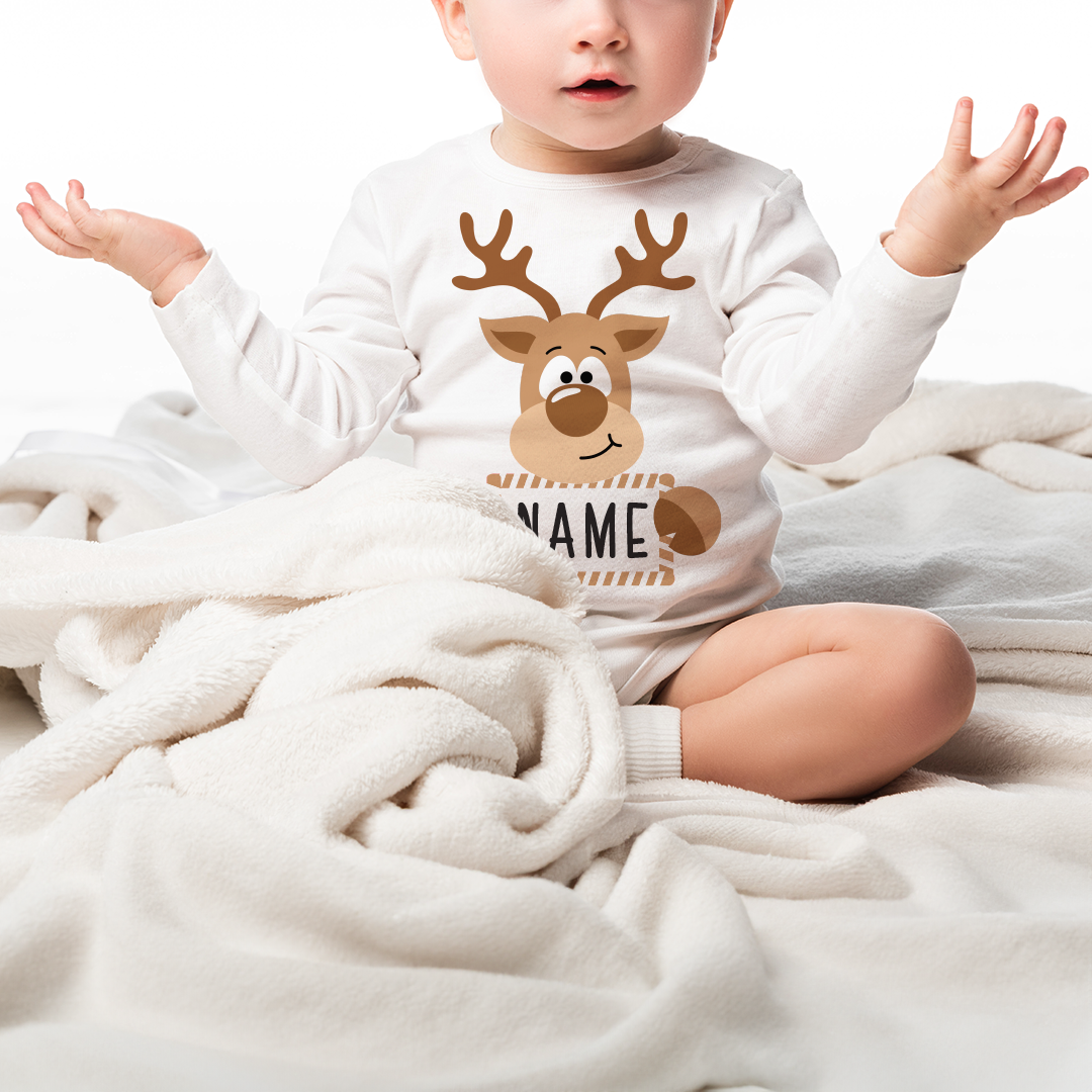 Cute Matching Reindeer Outfits – Tees & Onesies for the Whole Family!