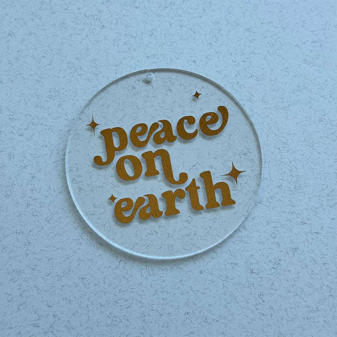 Peace on Earth Christmas Ornaments