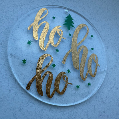 Ho Ho Ho Christmas Ornament