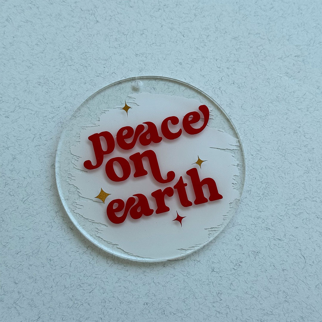 Peace on Earth Christmas Ornaments